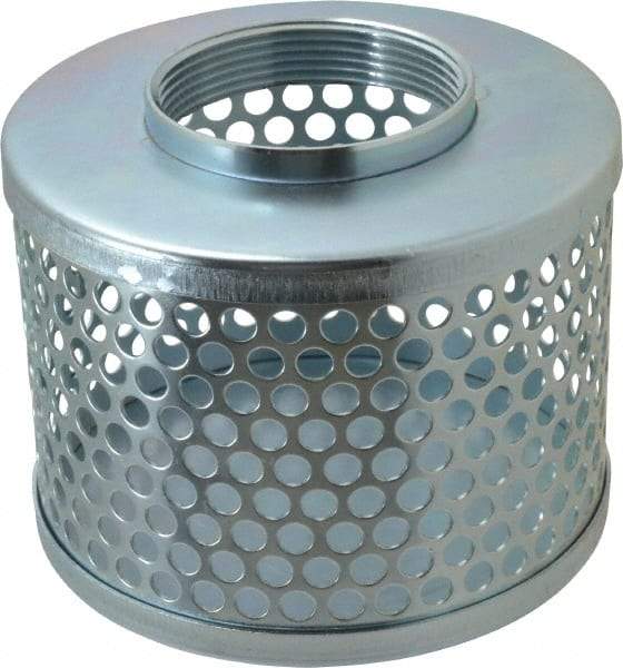 Kuriyama of America - 3" Hose, Round Hole Strainer - Plated Steel - All Tool & Supply