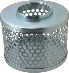 Kuriyama of America - 3" Hose, Round Hole Strainer - Plated Steel - All Tool & Supply