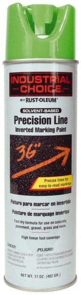 Rust-Oleum - 17 fl oz Green Marking Paint - 600' to 700' Coverage at 1" Wide, Solvent-Based Formula - All Tool & Supply