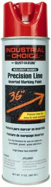 Rust-Oleum - 17 fl oz Red Marking Paint - 600' to 700' Coverage at 1" Wide, Solvent-Based Formula - All Tool & Supply