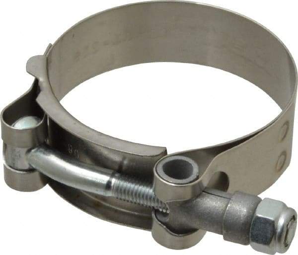 Campbell Fittings - 2-1/4" Hose, 3/4" Wide x 0.025" Thick, T-Bolt Band Clamp - Stainless Steel - All Tool & Supply