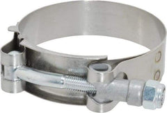 Campbell Fittings - 2-1/2" Hose, 3/4" Wide x 0.025" Thick, T-Bolt Band Clamp - Stainless Steel - All Tool & Supply