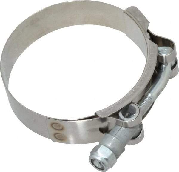 Campbell Fittings - 2-3/4" Hose, 3/4" Wide x 0.025" Thick, T-Bolt Band Clamp - Stainless Steel - All Tool & Supply