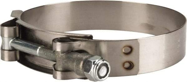 Campbell Fittings - 3-1/2" Hose, 3/4" Wide x 0.025" Thick, T-Bolt Band Clamp - Stainless Steel - All Tool & Supply