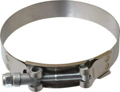 Campbell Fittings - 4" Hose, 3/4" Wide x 0.025" Thick, T-Bolt Band Clamp - Stainless Steel - All Tool & Supply