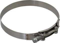 Campbell Fittings - 5-3/4" Hose, 3/4" Wide x 0.025" Thick, T-Bolt Band Clamp - Stainless Steel - All Tool & Supply