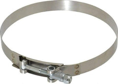 Campbell Fittings - 6-1/2" Hose, 3/4" Wide x 0.025" Thick, T-Bolt Band Clamp - Stainless Steel - All Tool & Supply