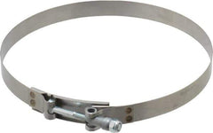 Campbell Fittings - 8" Hose, 3/4" Wide x 0.025" Thick, T-Bolt Band Clamp - Stainless Steel - All Tool & Supply