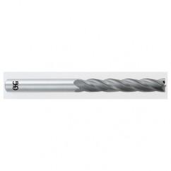 1/8 Dia. x 3 Overall Length 4-Flute Square End Solid Carbide SE End Mill-Round Shank-Center Cut-TiAlN - All Tool & Supply