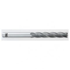 1/8 Dia. x 3 Overall Length 4-Flute Square End Solid Carbide SE End Mill-Round Shank-Center Cut-TiAlN - All Tool & Supply