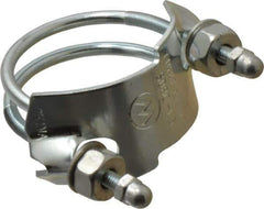 Kuriyama of America - 1-1/2" Hose, Spiral Double Bolt Hose Clamp - Plated Steel - All Tool & Supply