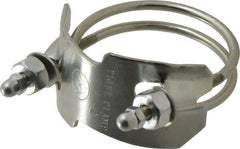 Kuriyama of America - 2" Hose, Spiral Double Bolt Hose Clamp - Plated Steel - All Tool & Supply