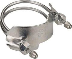 Kuriyama of America - 2-1/2" Hose, Spiral Double Bolt Hose Clamp - Plated Steel - All Tool & Supply