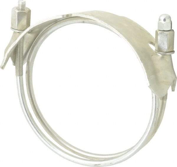 Kuriyama of America - 5" Hose, Spiral Double Bolt Hose Clamp - Plated Steel - All Tool & Supply