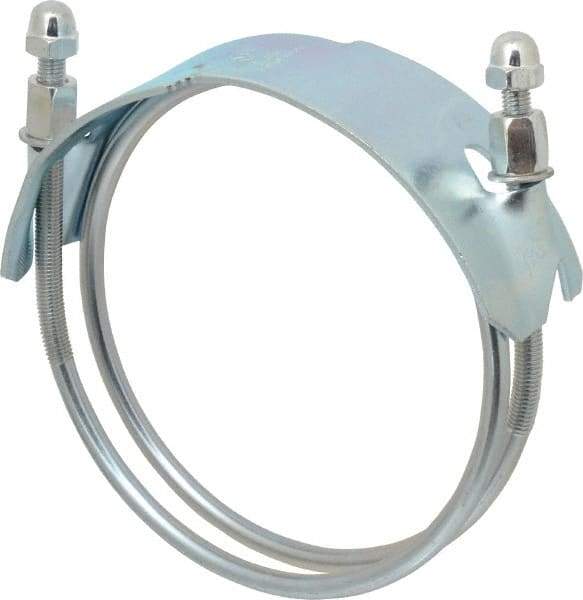 Kuriyama of America - 6" Hose, Spiral Double Bolt Hose Clamp - Plated Steel - All Tool & Supply