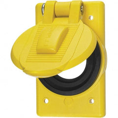 Hubbell Wiring Device-Kellems - Weatherproof Box Covers Cover Shape: Round Number of Holes in Outlet: 1 - All Tool & Supply