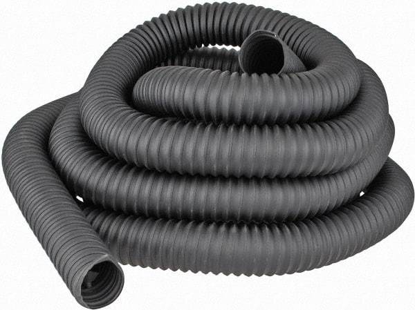 Hi-Tech Duravent - 2" ID, 25' Long, Thermoplastic Rubber Blower & Duct Hose - Black, 3-1/2" Bend Radius, 20 In/Hg, 15 Max psi, -65 to 275°F, Chemical Resistant - All Tool & Supply