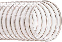 Hi-Tech Duravent - 2" ID, 50' Long, PVC Blower & Duct Hose - Clear, 2-3/4" Bend Radius, 30 In/Hg, 36 Max psi, -20 to 180°F, Abrasion and Chemical Resistant - All Tool & Supply