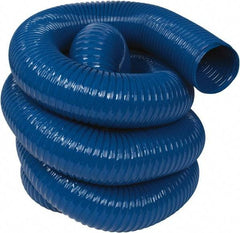 Hi-Tech Duravent - 5" ID, 25' Long, PVC Blower & Duct Hose - Blue, 6-3/4" Bend Radius, 14 In/Hg, 10 Max psi, -20 to 180°F, Abrasion and Chemical Resistant - All Tool & Supply