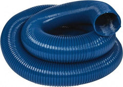 Hi-Tech Duravent - 6" ID, 25' Long, PVC Blower & Duct Hose - Blue, 7-1/2" Bend Radius, 10 In/Hg, 8 Max psi, -20 to 180°F, Abrasion and Chemical Resistant - All Tool & Supply