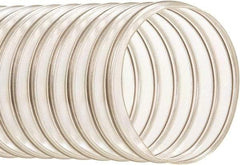 Hi-Tech Duravent - 10" ID, 25' Long, Polyurethane Blower & Duct Hose - Clear, 11-1/4" Bend Radius, 6 In/Hg, 9 Max psi, -65 to 200°F, Oil and Gas Resistant - All Tool & Supply