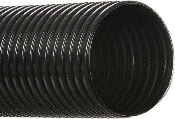 Hi-Tech Duravent - 4" ID, 50' Long, Polyethylene Blower & Duct Hose - Black, 5-3/4" Bend Radius, 3 In/Hg, 5 Max psi, -30 to 160°F, UV Resistant - All Tool & Supply