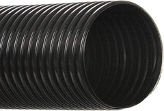 Hi-Tech Duravent - 1-1/4" ID, 50' Long, Polyethylene Blower & Duct Hose - Black, 2" Bend Radius, 18 In/Hg, 22 Max psi, -30 to 160°F, UV Resistant - All Tool & Supply