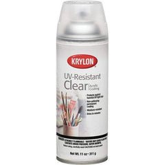 Krylon - Crystal Clear, Flat, Acrylic Coating Spray Paint - 15 to 20 Sq Ft per Can, 16 oz Container - All Tool & Supply