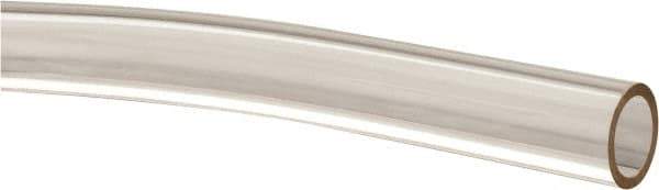 Made in USA - 3/8" ID x 1/2" OD, 1/16" Wall Thickness, Cut to Length (50' Standard Length) Plastic Tube - Clear, 26 Max psi, 63 Hardness - All Tool & Supply