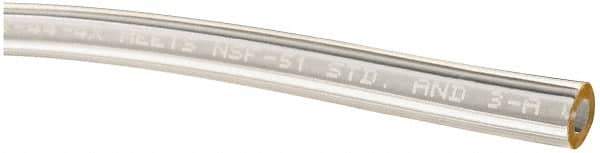 Made in USA - 1/8" ID x 1/4" OD, 1/16" Wall Thickness, Cut to Length (50' Standard Length) Plastic Tube - Clear, 62 Max psi, 65 Hardness - All Tool & Supply