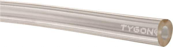 Made in USA - 1/8" ID x 1/4" OD, 1/16" Wall Thickness, Cut to Length (50' Standard Length) Plastic Tube - Clear, 43 Max psi, 40 Hardness - All Tool & Supply