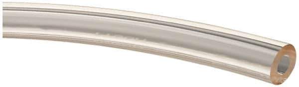 Made in USA - 1/4" ID x 1/2" OD, 1/8" Wall Thickness, Cut to Length (50' Standard Length) Plastic Tube - Clear, 43 Max psi, 40 Hardness - All Tool & Supply