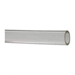 Made in USA - 3/8" ID x 1/2" OD, 1/16" Wall Thickness, Cut to Length (50' Standard Length) Plastic Tube - Clear, 18 Max psi, 40 Hardness - All Tool & Supply