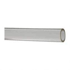 Made in USA - 3/8" ID x 1/2" OD, 1/16" Wall Thickness, Cut to Length (50' Standard Length) Plastic Tube - Clear, 18 Max psi, 40 Hardness - All Tool & Supply