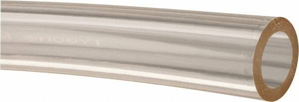 Made in USA - 1/2" ID x 3/4" OD, 1/8" Wall Thickness, Cut to Length (50' Standard Length) Plastic Tube - Clear, 25 Max psi, 40 Hardness - All Tool & Supply