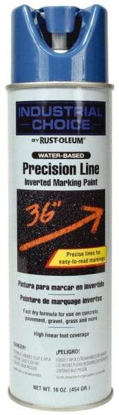 Rust-Oleum - 17 fl oz Blue Marking Paint - 600' to 700' Coverage at 1" Wide, Water-Based Formula - All Tool & Supply