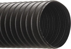 Hi-Tech Duravent - 5" ID, 25' Long, Steel Blower & Duct Hose - Black, 6.9" Bend Radius, 17 In/Hg, 26 Max psi, -40 to 250°F, Chemical and Abrasion Resistant - All Tool & Supply