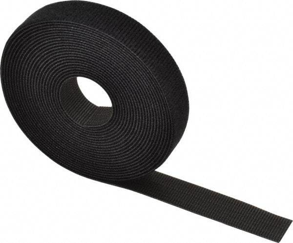 Thomas & Betts - 180" Long Black Nylon & Polyethylene Hook & Loop Strap - 50 Lb Tensile Strength, 1/16" Thick - All Tool & Supply