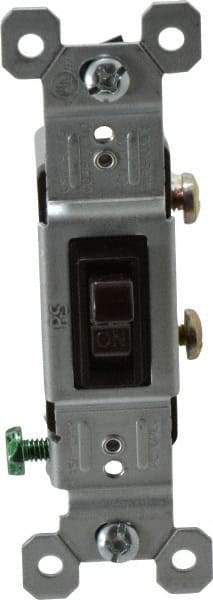 Pass & Seymour - 1 Pole, 120 VAC, 15 Amp, Specification Grade, Toggle, Wall and Dimmer Light Switch - 1-1/4 Inch Wide x 3.281 Inch High - All Tool & Supply