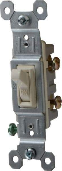 Pass & Seymour - 1 Pole, 120 VAC, 15 Amp, Specification Grade, Toggle, Wall and Dimmer Light Switch - 1-1/4 Inch Wide x 3.281 Inch High - All Tool & Supply