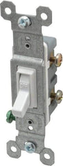 Pass & Seymour - 1 Pole, 120 VAC, 15 Amp, Specification Grade, Toggle, Wall and Dimmer Light Switch - 1-1/4 Inch Wide x 3.281 Inch High - All Tool & Supply