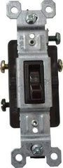 Pass & Seymour - 3 Pole, 120 VAC, 15 Amp, Specification Grade, Toggle, Wall and Dimmer Light Switch - 1-1/4 Inch Wide x 3.281 Inch High - All Tool & Supply