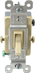 Pass & Seymour - 3 Pole, 120 VAC, 15 Amp, Specification Grade, Toggle, Wall and Dimmer Light Switch - 1-1/4 Inch Wide x 3.281 Inch High - All Tool & Supply