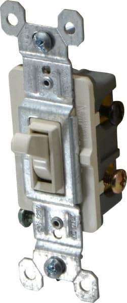 Pass & Seymour - 3 Pole, 120 VAC, 15 Amp, Specification Grade, Toggle, Wall and Dimmer Light Switch - 1-1/4 Inch Wide x 3.281 Inch High - All Tool & Supply