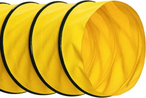 Hi-Tech Duravent - 16" ID, 25' Long, Polyester Blower & Duct Hose - Yellow, 8" Bend Radius, 4.1 In/Hg, 9.7 Max psi, -40 to 250°F - All Tool & Supply