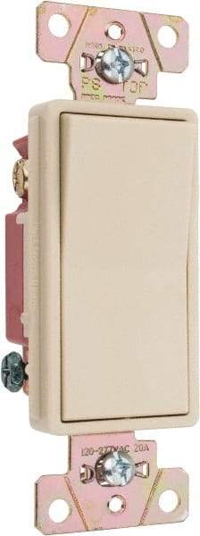 Pass & Seymour - 3 Pole, 120 to 277 VAC, 20 Amp, Specification Grade, Rocker, Wall and Dimmer Light Switch - 1.3 Inch Wide x 4.2 Inch High - All Tool & Supply