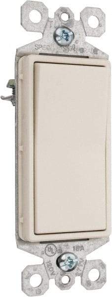 Pass & Seymour - 1 Pole, 120 to 277 VAC, 15 Amp, Specification Grade, Rocker, Wall and Dimmer Light Switch - 1.43 Inch Wide x 4.19 Inch High - All Tool & Supply