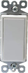 Pass & Seymour - 1 Pole, 120 to 277 VAC, 15 Amp, Specification Grade, Rocker, Wall and Dimmer Light Switch - 1.43 Inch Wide x 4.19 Inch High - All Tool & Supply