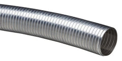 6 Inch Inside Diameter, -60 to 450°F, Galvanized Steel, Lined Flexible Metal Duct Hose 31 Inch Bend Radius, 25 Ft. Length