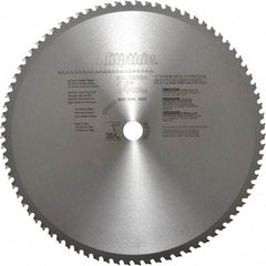 Porter-Cable - 14" Diam, 1" Arbor Hole Diam, 80 Tooth Wet & Dry Cut Saw Blade - Carbide-Tipped, Cutoff Action, Standard Round Arbor - All Tool & Supply